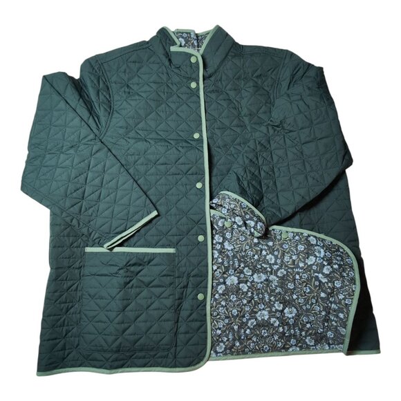 Lands End Jackets & Blazers - Lands' End Primaloft Reversible Quilted Barn Jacket NWT Womens 2X